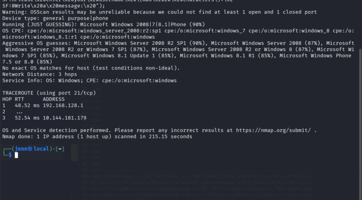 Continued Nmap scan output showing additional service details